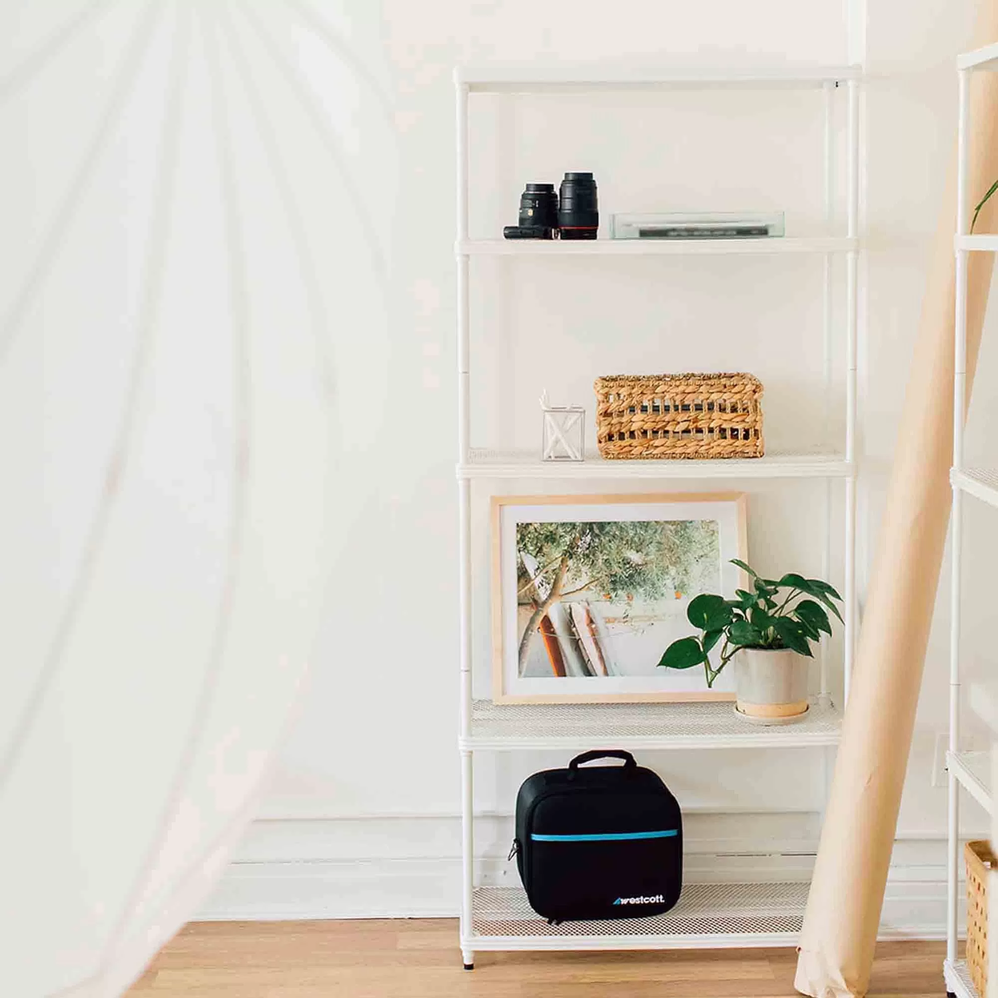 Meshworks Bookshelf - White