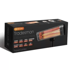 Heat Storm HS-1500-TT Tradesman 1,500-Watt Electric Outdoor Infrared Quartz Portable Space Heater with Tripod and Wall/Ceiling Mount