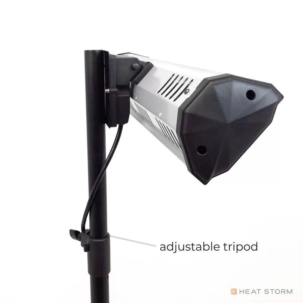 Heat Storm HS-1500-TT Tradesman 1,500-Watt Electric Outdoor Infrared Quartz Portable Space Heater with Tripod and Wall/Ceiling Mount