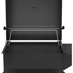 Nexgrill 810-0047 Cart-Style Charcoal Grill in Black with Side Shelf