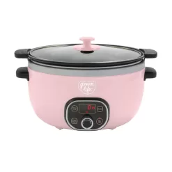 GreenLife 6 Qt. Pink Slow Cooker, Pink