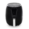 ARIA 5Qt Teflon-Free Premium Ceramic Air Fryer with 2-Tier Stainless Steel Rack, Baking Pan, Skewers and Extended Recipe Book