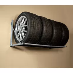 HyLoft 01031 48 in. W Adjustable Folding Garage Wall Tire Rack