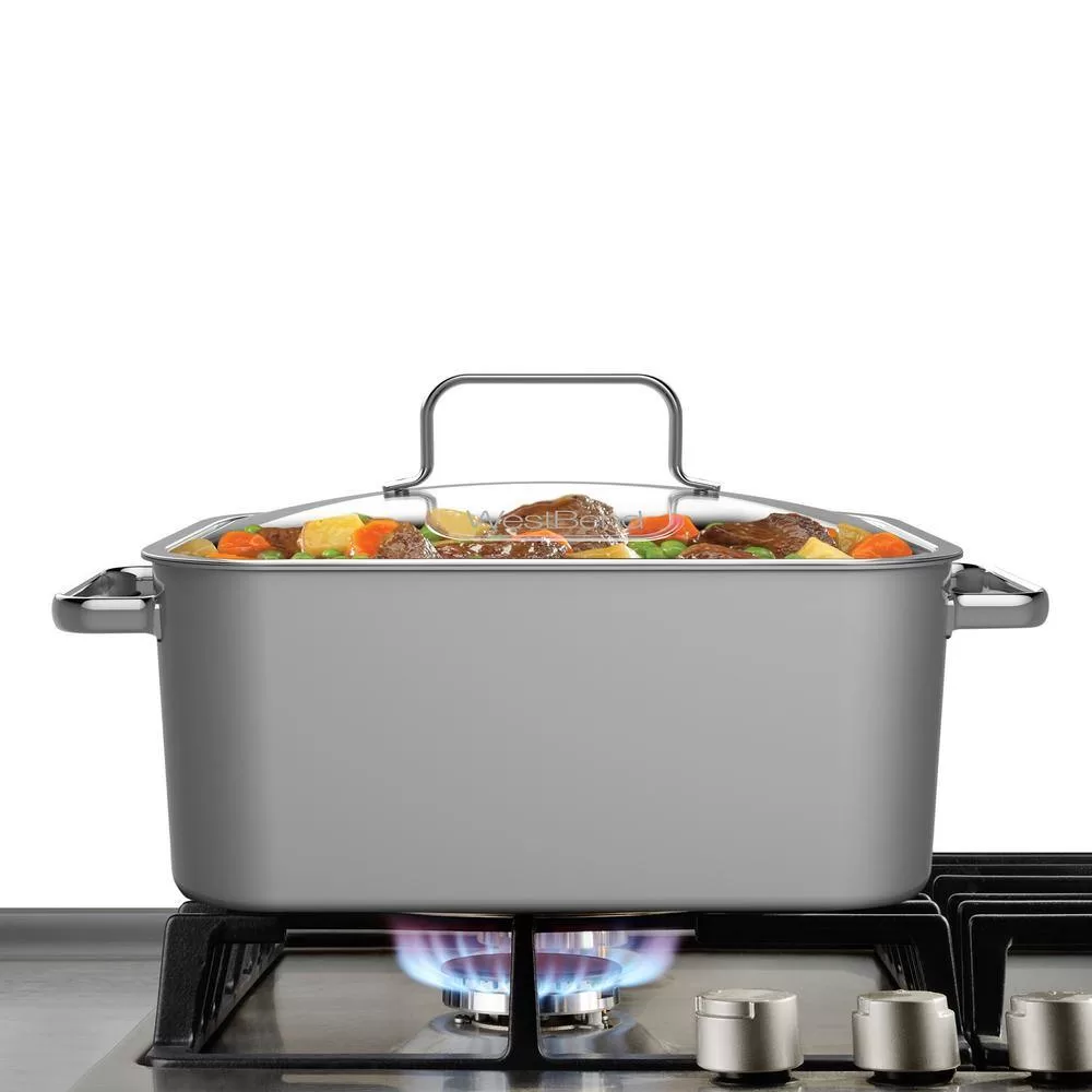 West Bend Deluxe 6 qt. Silver Versatility Slow Cooker