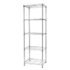 Winado Silver 5-Tier Heavy Duty Steel Freestanding Garage Storage Shelving Unit (17.72 in. W x 71 in. H x 21.65 in. D)