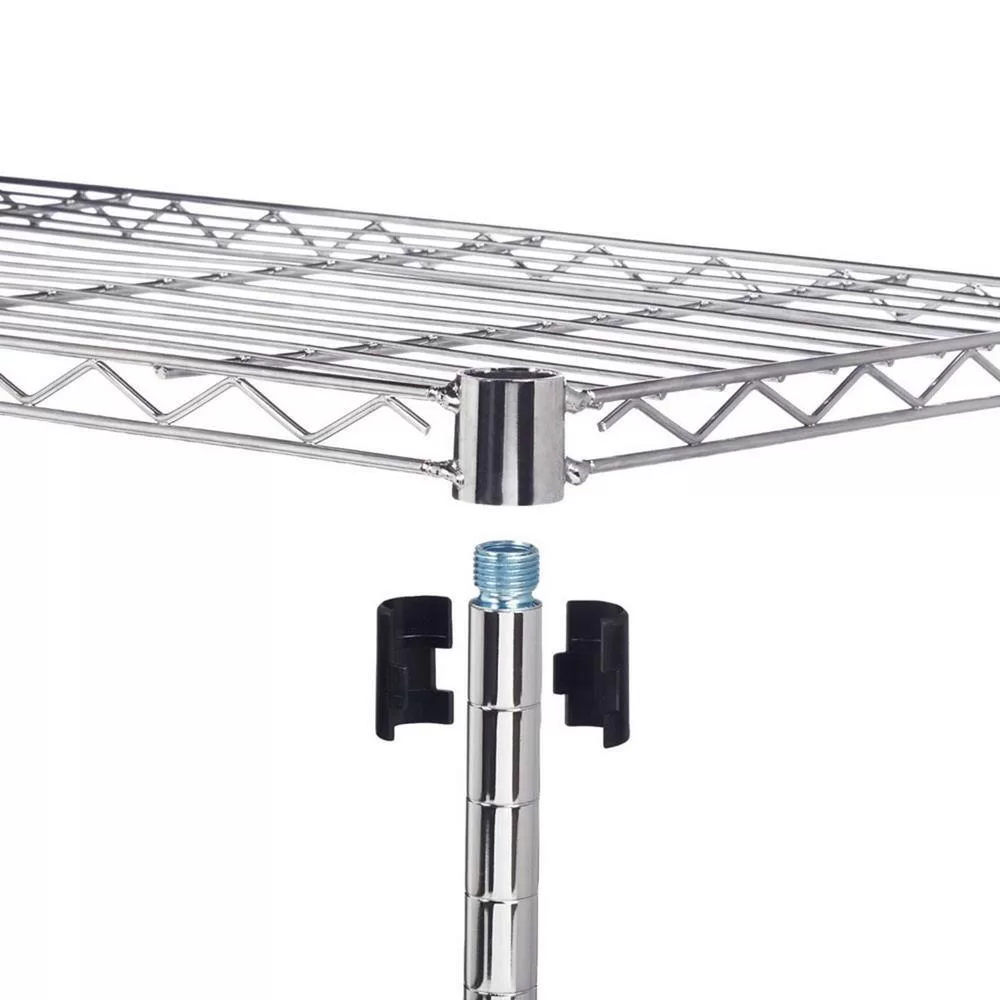 Winado Silver 5-Tier Heavy Duty Steel Freestanding Garage Storage Shelving Unit (17.72 in. W x 71 in. H x 21.65 in. D)