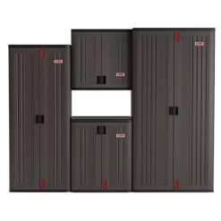 Suncast Commercial BMCCPD3000R 30 in W x 30 in H x 12 in D 1-Shelf Wall Mounted Resin Garage Cabinet in Slate
