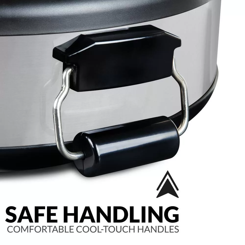 HomeCraft Triple 1.5 qt. Stainless Steel Slow Cooker Buffet