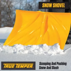 True Temper 37.4 in. Metal Handle Plastic Blade Ergonomic Mountain Mover Snow Shovel (Pack of 2)