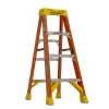 Werner 4 ft. Fiberglass Step Ladder (8 ft. Reach Height) with 300 lb. Load Capacity Type IA Duty Rating