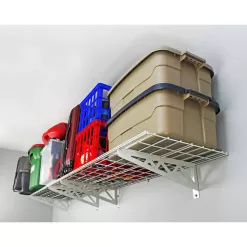 SafeRacks SR-WS1 18x48-W 18 in. x 48 in. Industrial Steel Wall Shelves (2 Pack)