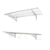 SafeRacks SR-WS1 18x48-W 18 in. x 48 in. Industrial Steel Wall Shelves (2 Pack)