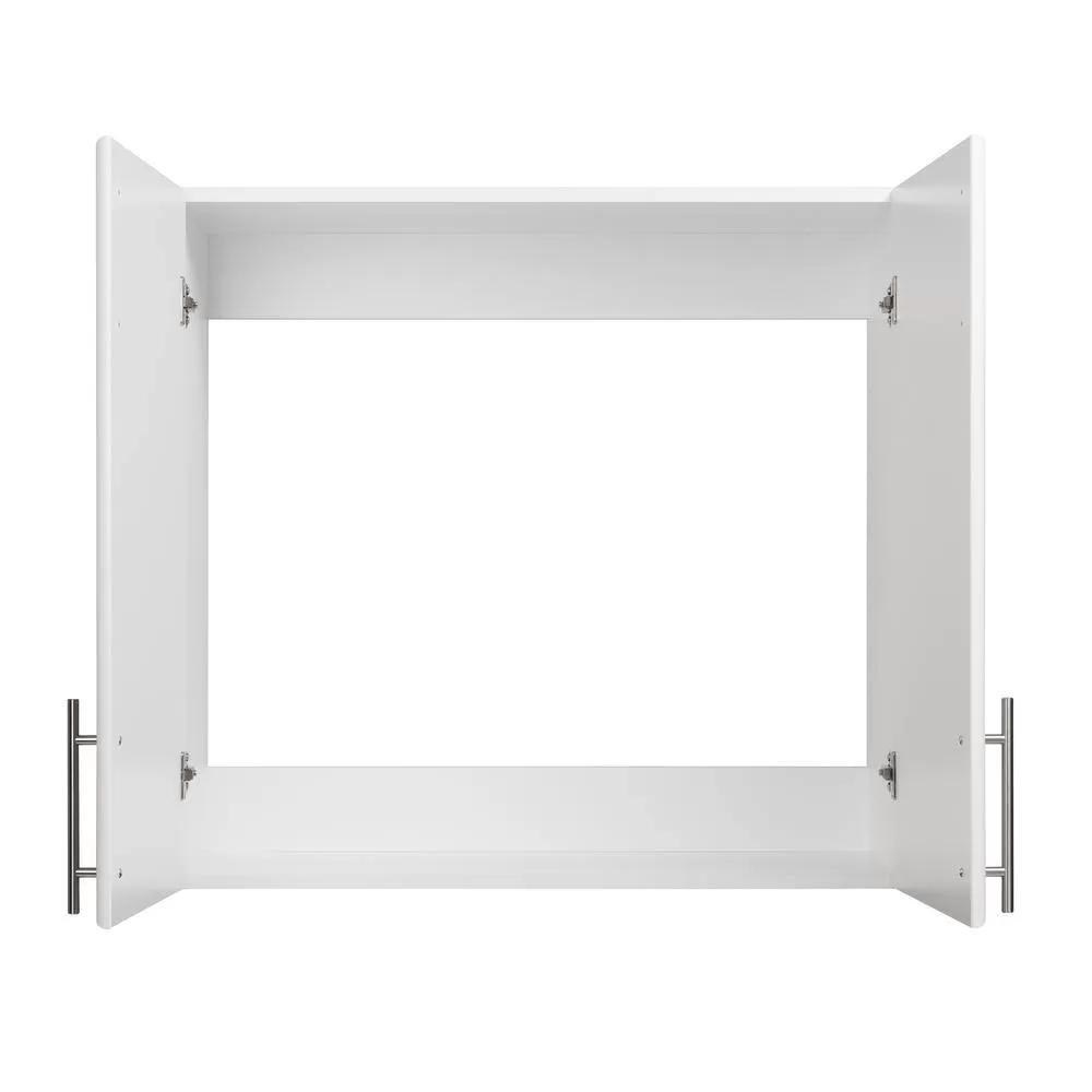 Prepac WEW-3230 Composite Wall Mounted Garage Cabinet in White (32 in. W x 30 in. H x 12 in. D)