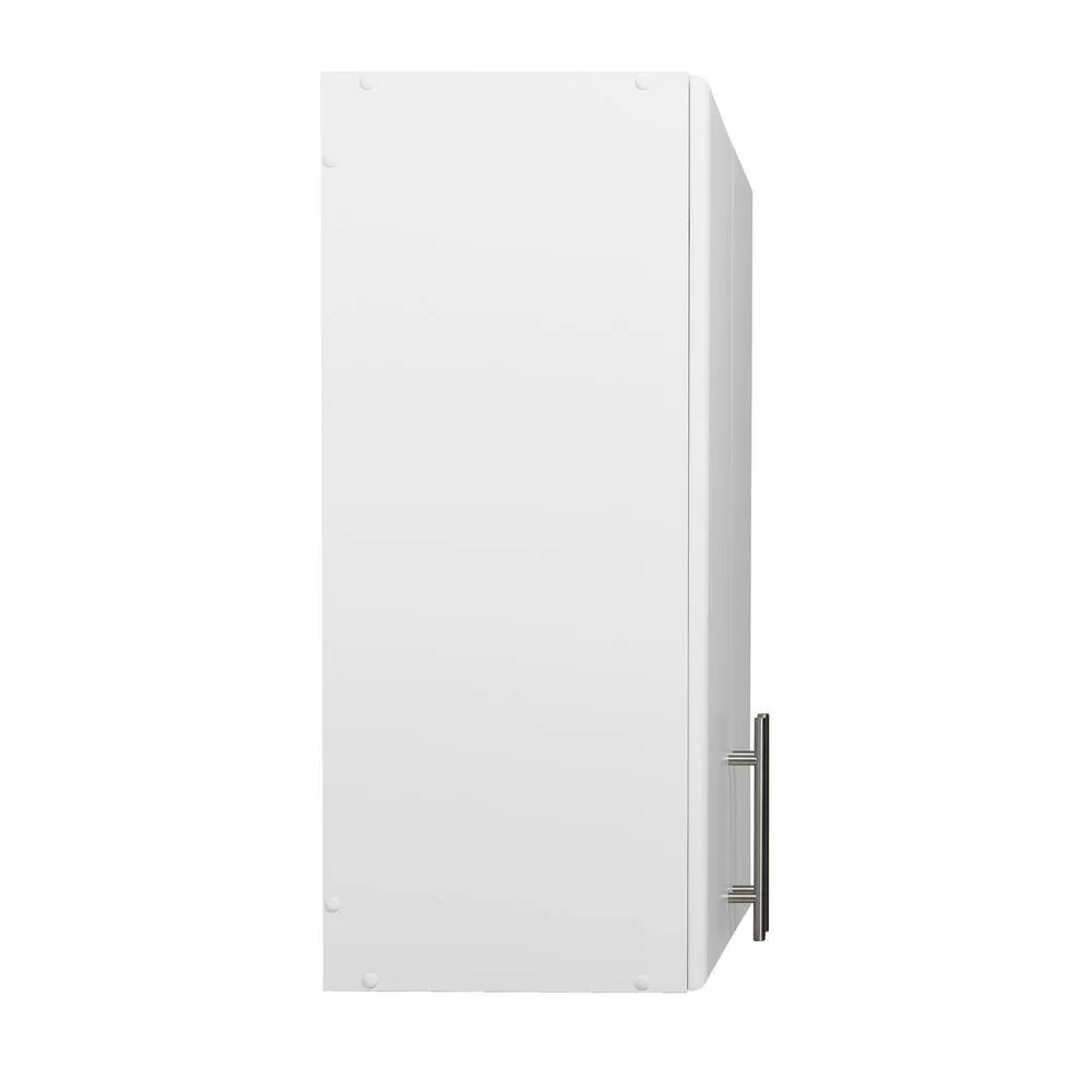 Prepac WEW-3230 Composite Wall Mounted Garage Cabinet in White (32 in. W x 30 in. H x 12 in. D)