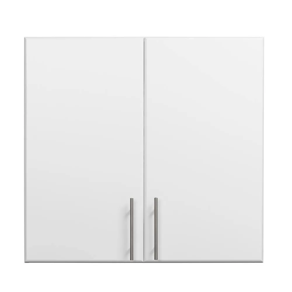 Prepac WEW-3230 Composite Wall Mounted Garage Cabinet in White (32 in. W x 30 in. H x 12 in. D)