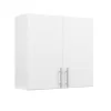 Prepac WEW-3230 Composite Wall Mounted Garage Cabinet in White (32 in. W x 30 in. H x 12 in. D)