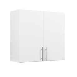 Prepac WEW-3230 Composite Wall Mounted Garage Cabinet in White (32 in. W x 30 in. H x 12 in. D)