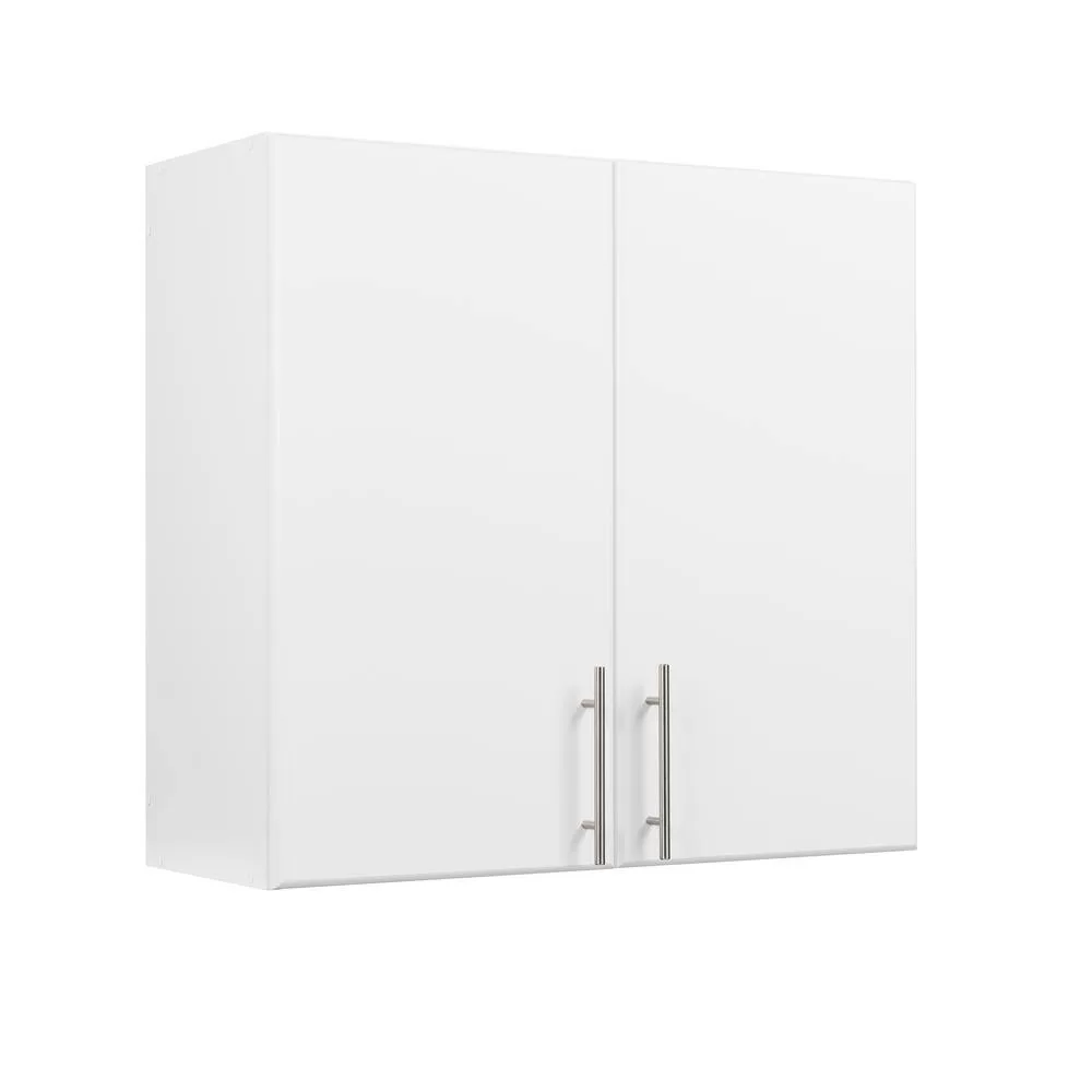Prepac WEW-3230 Composite Wall Mounted Garage Cabinet in White (32 in. W x 30 in. H x 12 in. D)