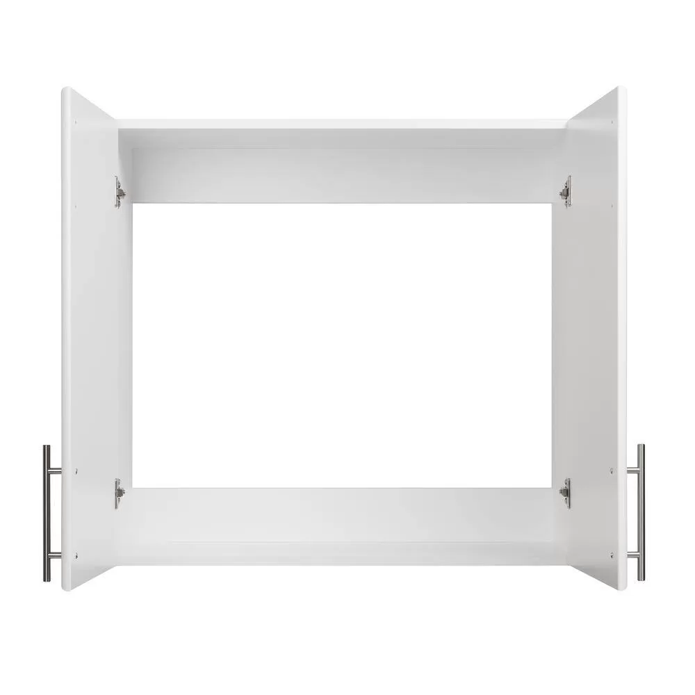 Prepac WEW-3230 Composite Wall Mounted Garage Cabinet in White (32 in. W x 30 in. H x 12 in. D)