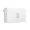 Prepac WSUW-0708-1 HangUps Collection Wood 2-Shelf Wall Mounted Garage Cabinet in White (36 in W x 24 in H x 16 in D)