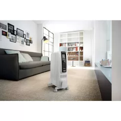DeLonghi TRD50615E 1500-Watt 5120 BTU Electric Oil Filled Radiator Space Heater Quiet Full Room Comfort