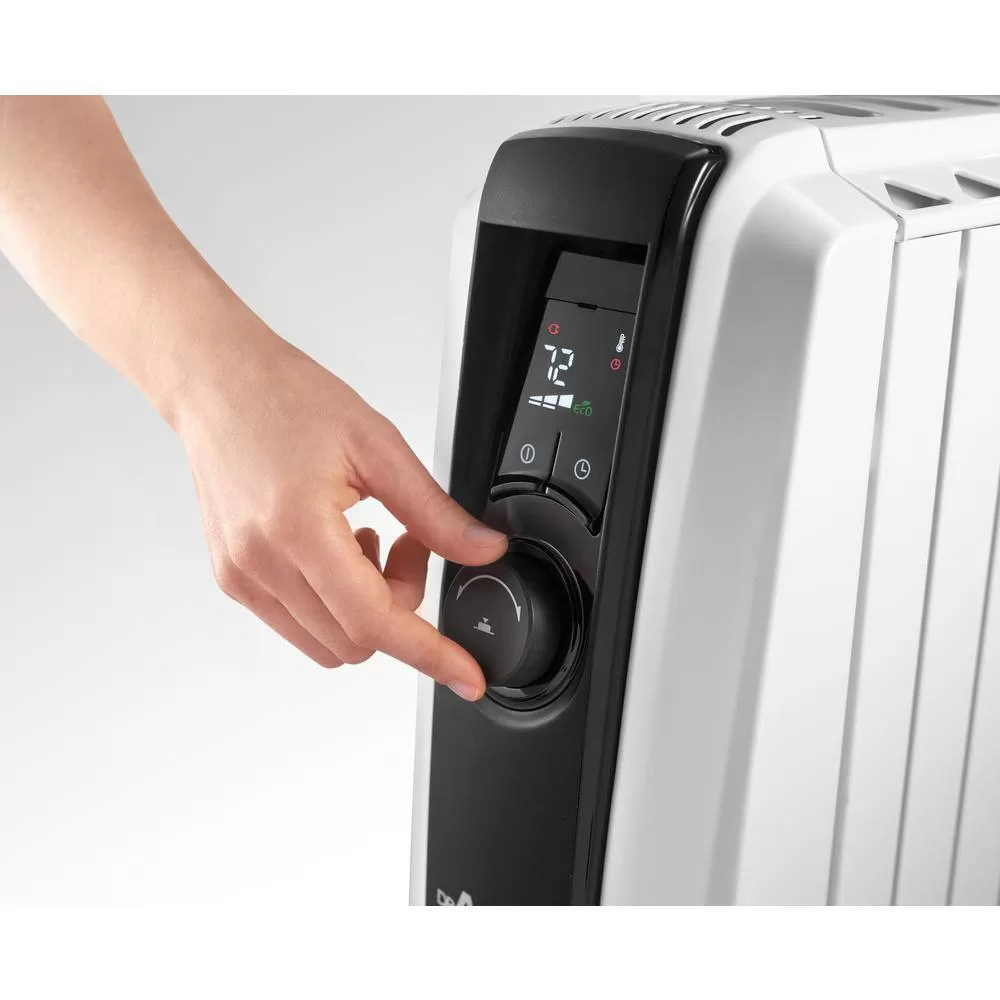 DeLonghi TRD50615E 1500-Watt 5120 BTU Electric Oil Filled Radiator Space Heater Quiet Full Room Comfort