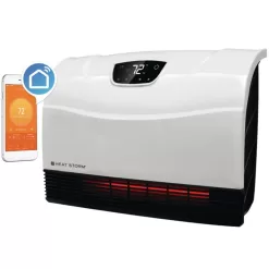 Heat Storm HS-1500-PHX-WIFI 1,500-Watt Wi-Fi Smart Heater Deluxe Indoor Wall Mount Infrared Heater