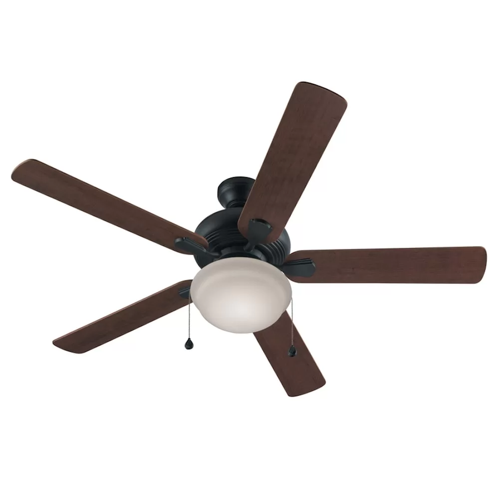 Harbor Breeze Caratuk River 52-in Bronze Indoor Ceiling Fan with Light (5-Blade)
