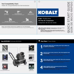 Kobalt 8-Gallons Portable 150 Psi Horizontal Air Compressor