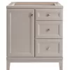 Diamond NOW Calhoun 30-in Cloud Gray Bathroom Vanity Base Cabinet without Top