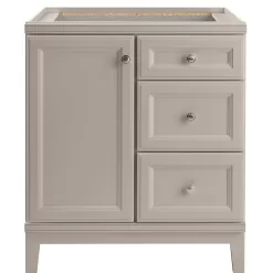 Diamond NOW Calhoun 30-in Cloud Gray Bathroom Vanity Base Cabinet without Top