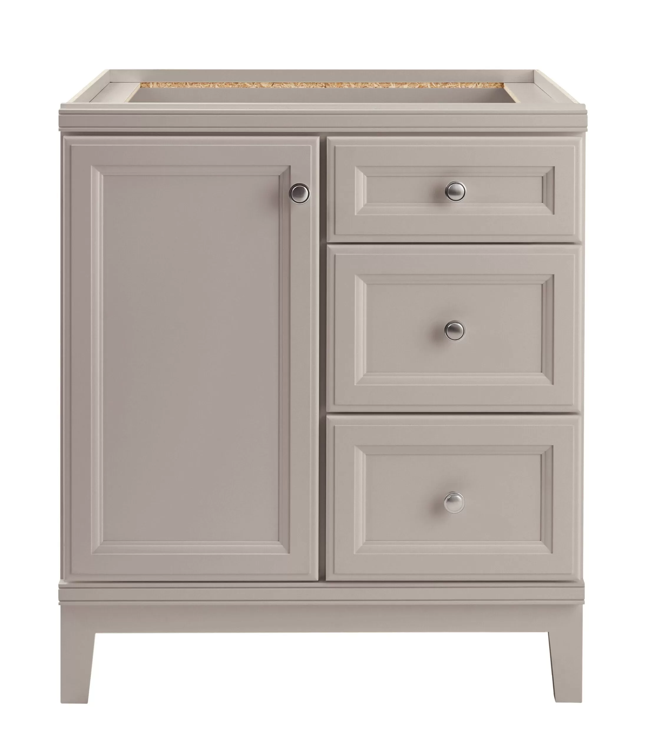 Diamond NOW Calhoun 30-in Cloud Gray Bathroom Vanity Base Cabinet without Top