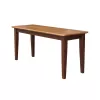 International Concepts Mission/Shaker Cinnamon/Espresso Accent Bench 39-in x 14-in x 18-in