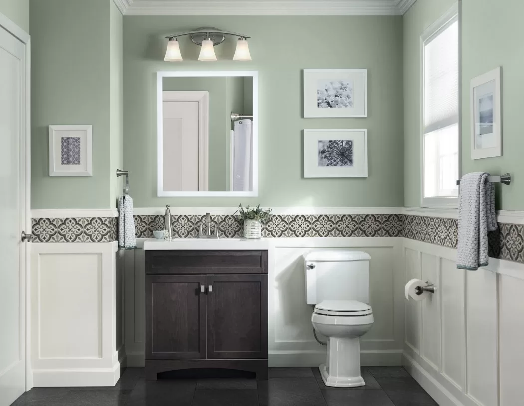 Style Selections Drayden 30-in Heirloom Single Sink Bathroom Vanity with White Cultured Marble Top