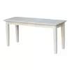 International Concepts Craftsman Unfinished Accent Bench 39-in x 14-in x 18-in