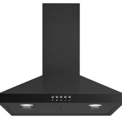 Winflo 30-in 284-CFM Convertible Black Wall-Mounted Range Hood