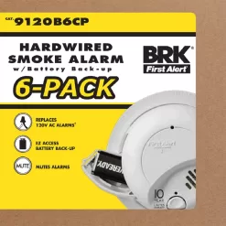 First Alert Brk 6-Pack Hardwired Ionization Sensor Smoke Detector