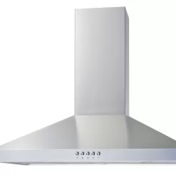 Winflo 30-in 284-CFM Convertible Stainless Steel Wall-Mounted Range Hood with Charcoal Filter