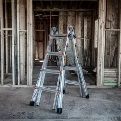 Little Giant Ladders Multi M17 18-ft Reach Type 1a- 300-lb Load Capacity Telescoping Multi-Position Ladder
