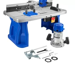 Kobalt 1/4-in and 1/2-in 12-Amp Fixed Corded Router with Table