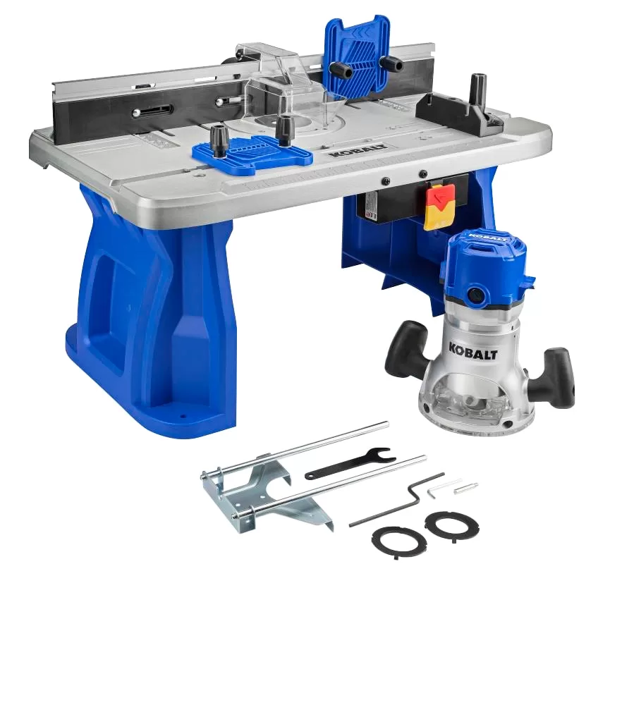 Kobalt 1/4-in and 1/2-in 12-Amp Fixed Corded Router with Table