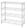 TRINITY 36-Bottle Chrome Color Metal Stackable Wine Rack