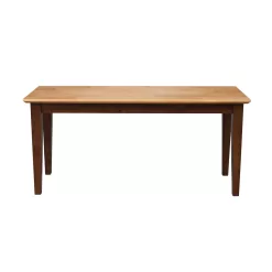 International Concepts Mission/Shaker Cinnamon/Espresso Accent Bench 39-in x 14-in x 18-in
