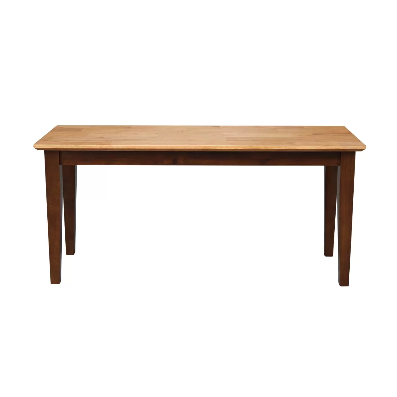 International Concepts Mission/Shaker Cinnamon/Espresso Accent Bench 39-in x 14-in x 18-in