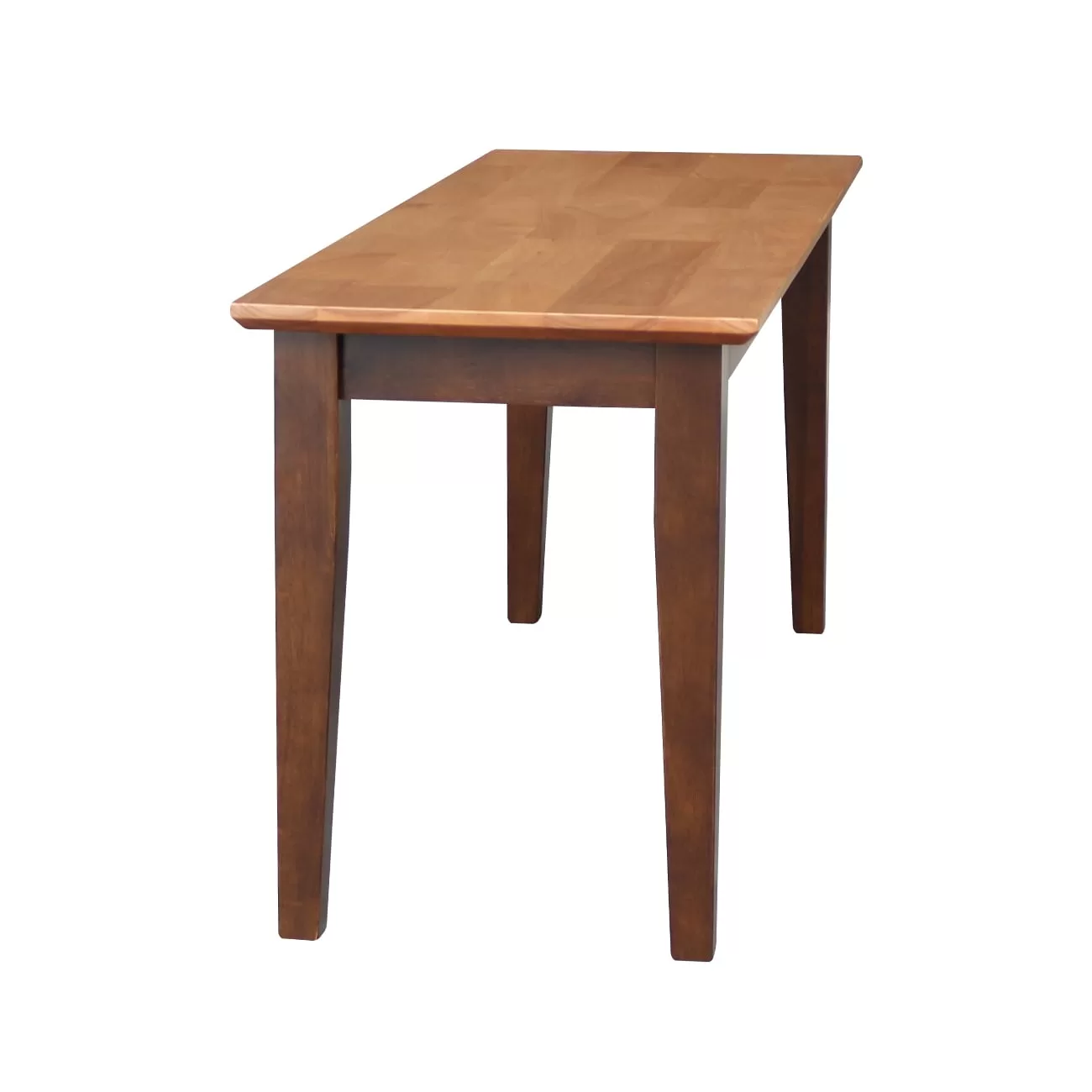 International Concepts Mission/Shaker Cinnamon/Espresso Accent Bench 39-in x 14-in x 18-in