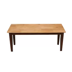 International Concepts Mission/Shaker Cinnamon/Espresso Accent Bench 39-in x 14-in x 18-in