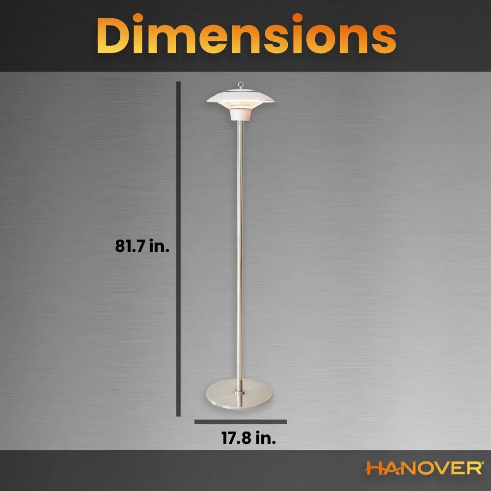 Hanover 5118-BTU 120-Volt Silver Stainless Steel Electric Patio Heater