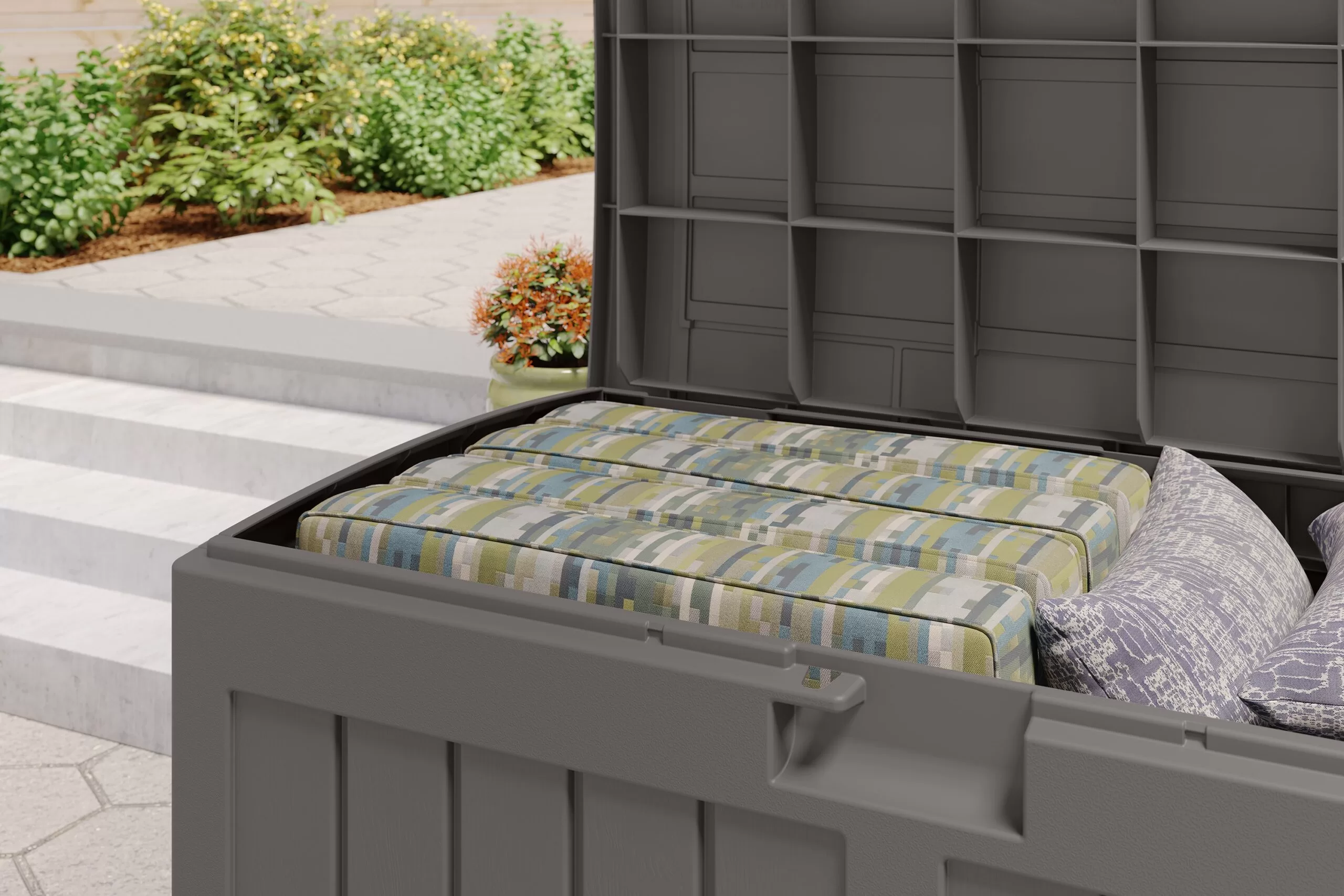 Suncast Stoney Storage Bench