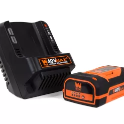 WEN 40-volt Max 480-CFM 124-MPH Battery Handheld Leaf Blower 2 Ah (Battery and Charger Included)