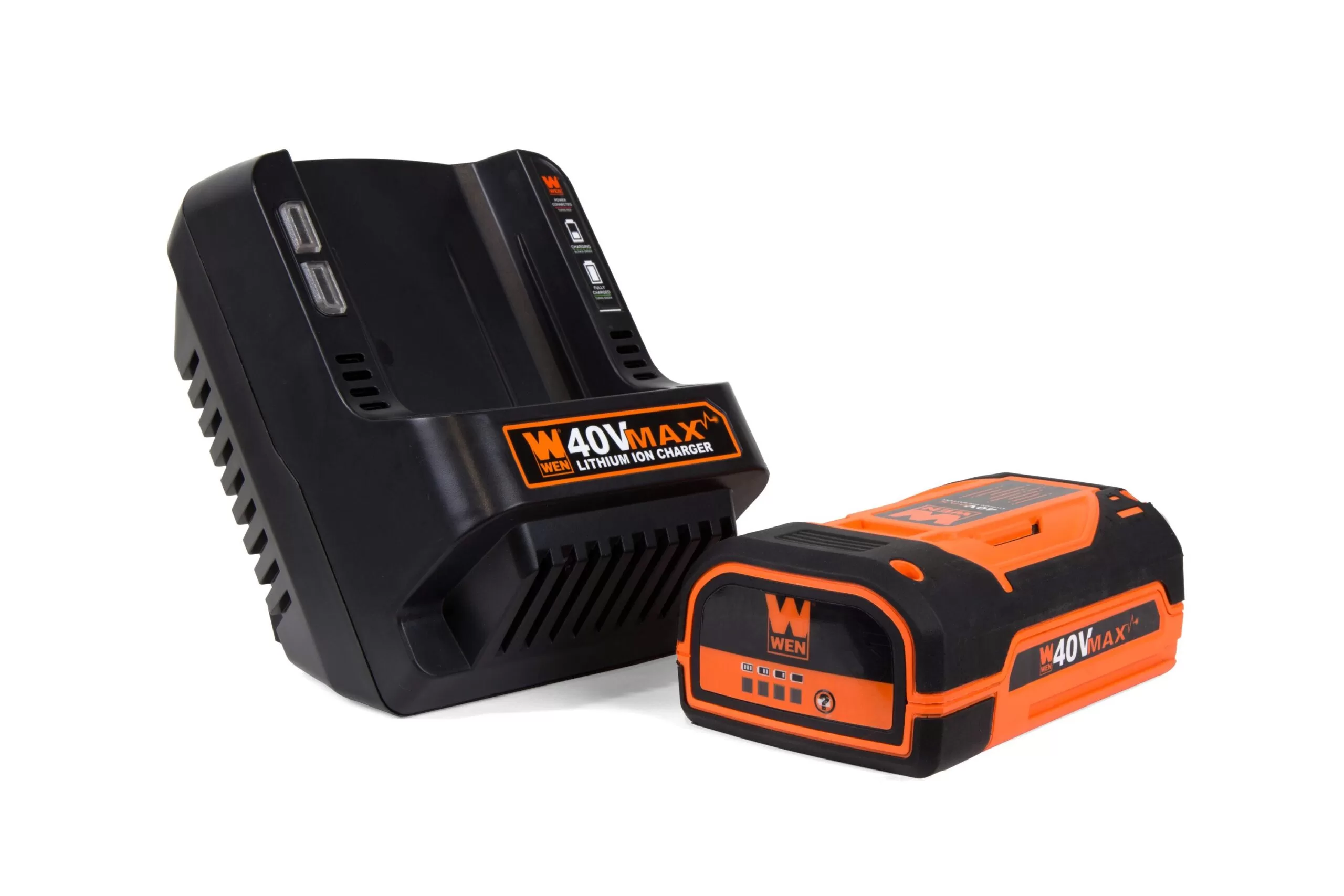 WEN 40-volt Max 480-CFM 124-MPH Battery Handheld Leaf Blower 2 Ah (Battery and Charger Included)